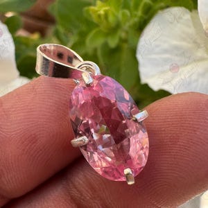 天然パパラチャサファイアペンダント 11.55カラット オーバルカット 925スターリングシルバー ミニマリストジュエリー 宝石ネックレス ステートメントペンダント