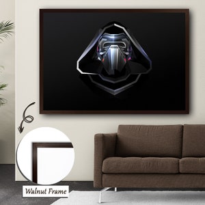 Kylo Ren Emblem Artwork,Kylo Ren, Star Wars, Emblem Artwork, Enigmatic Character, Digital Print, Iconic Symbol, Collector&#39;s Item,Home Decor