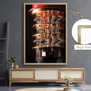 Quantum Computer, Quantum Computing, Quantum Algorithms, Future Technology, Scientific Art, Innovation, Home Decor, Wall Art image 5