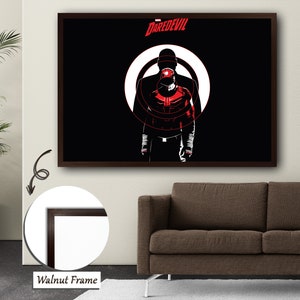 Lienzo de astronauta temerario, arte temerario, lienzo de astronauta, diseño rojo y negro, decoración de pared moderna, explorador espacial, inspirado en cómics