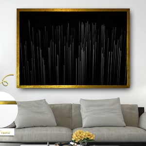 Vertical Lines Abstract Canvas,Minimalist Art, Vertical Lines,Modern Wall Decor,Contemporary Design,Black and White Canvas Print,Digital Art