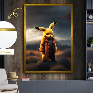 Mr.Pokemon Art,Cute Costume Decor,Pokemon Fashion Art,Pokemon Collectibles,Pokemon Fan Art