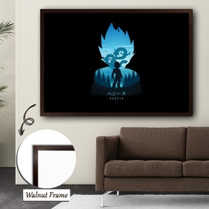 Vegeta: The Blue Ascendancy,Vegeta, Blue Ascendancy, Anime Art, Majestic Power, Home Decor, Wall Art, Contemporary Anime Piece