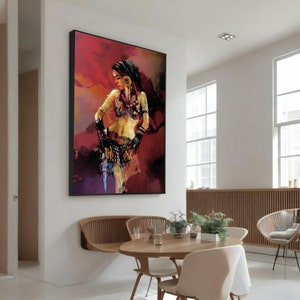 Exotic Belly Dancer - Vibrant Canvas Art for Bold and Modern Home Decor