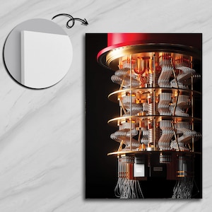 Quantum Computer, Quantum Computing, Quantum Algorithms, Future Technology, Scientific Art, Innovation, Home Decor, Wall Art