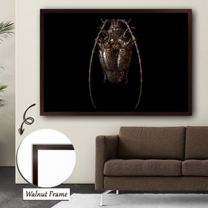 Copper Elegance - Abstract Copper Embellished Bug with Long Antennae Art,Copper Elegance,Abstract Bug, Copper Embellishments,Home Decor