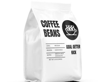 Goal Getter Kick Medium Roast Coffee Beans Organic Costa Rican 12oz