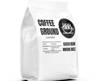 Queen Bean Mocha Buzz Medium Roast Ground Milk Chocolate Flavored Coffee 12oz