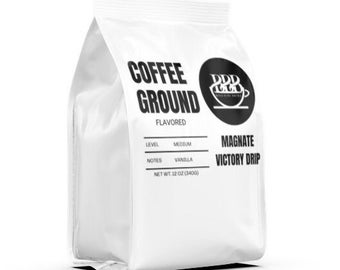 Magnate Victory Drip Mittlere Röstung Gemahlener Vanille aromatisierter Kaffee 12 Unze