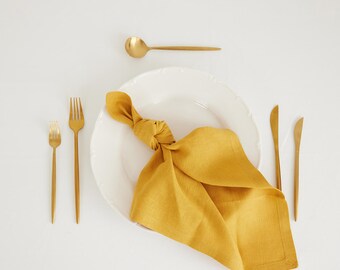 100 Pack Mustard  Napkins, Bridal Shower Napkins, Kitchen Cloth Napkin, Table Napkins,  Eco Friendly Napkins For Wedding