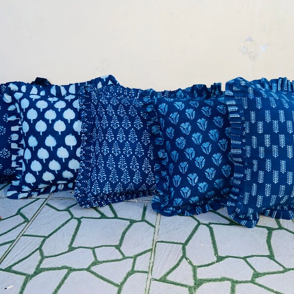 Ruffle Edged Cushion Covers Etsy