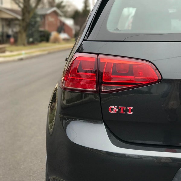 Volkswagen Golf MK7 Rear GTI Badge Emblem Chrome