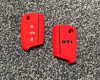 VW GTI Style MK7 Red Key Cover