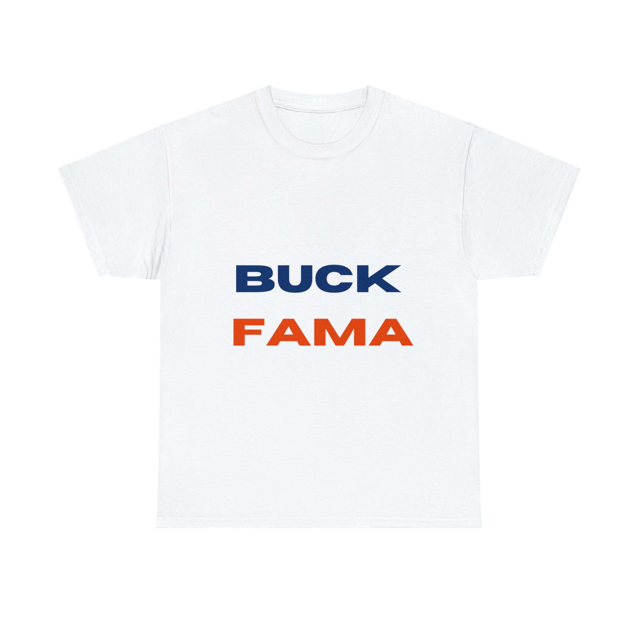 Mens Tennessee Tshirt Funny Buck Fama Team Color Orange and White TN  Football Long Sleeve T-shirt Graphic Tee-Sports Grey-medium 