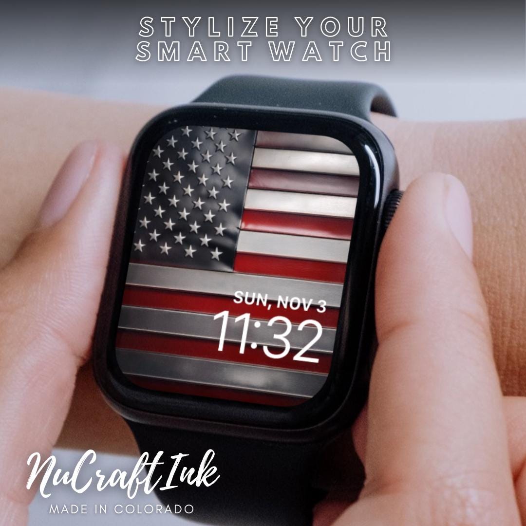 American Flag Apple Watch Face: Patriotic Stars & Stripes  display picture 1