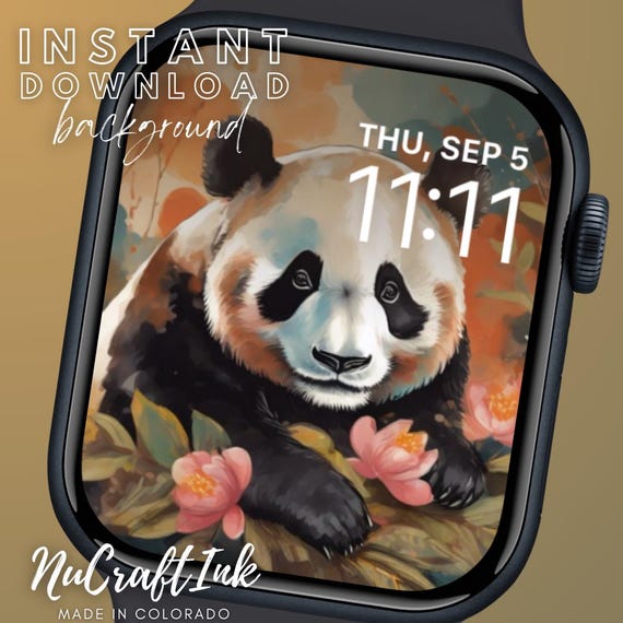 Apple Watch - panda Cute Funny Panda Print, Apple Watch Band (38mm / 40mm / 41mm