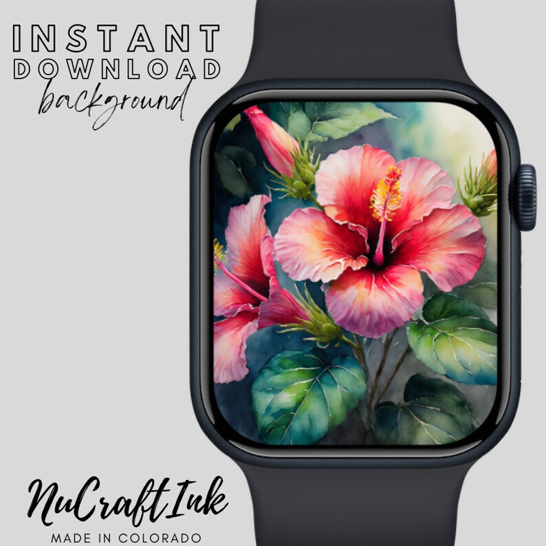 Hibiscus Apple Watch Face Background Wallpaper Stunning Hibiscus