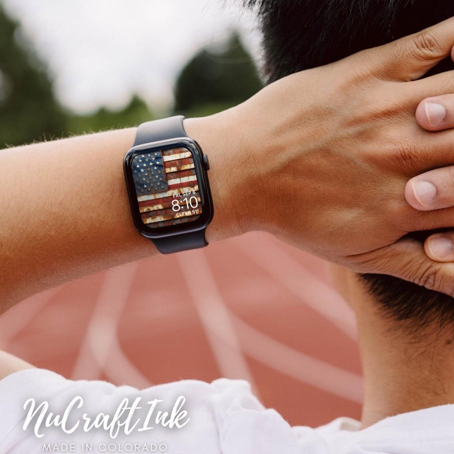 Rustic Apple Watch Rustic American Flag Apple Watch Face: Patriotic Wallpaper (digital ...