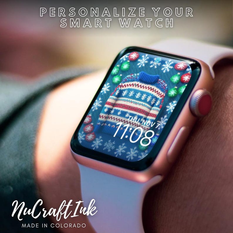 Ugly Christmas Sweater Apple Watch Face: Holiday Smartwatch Wallpaper ...