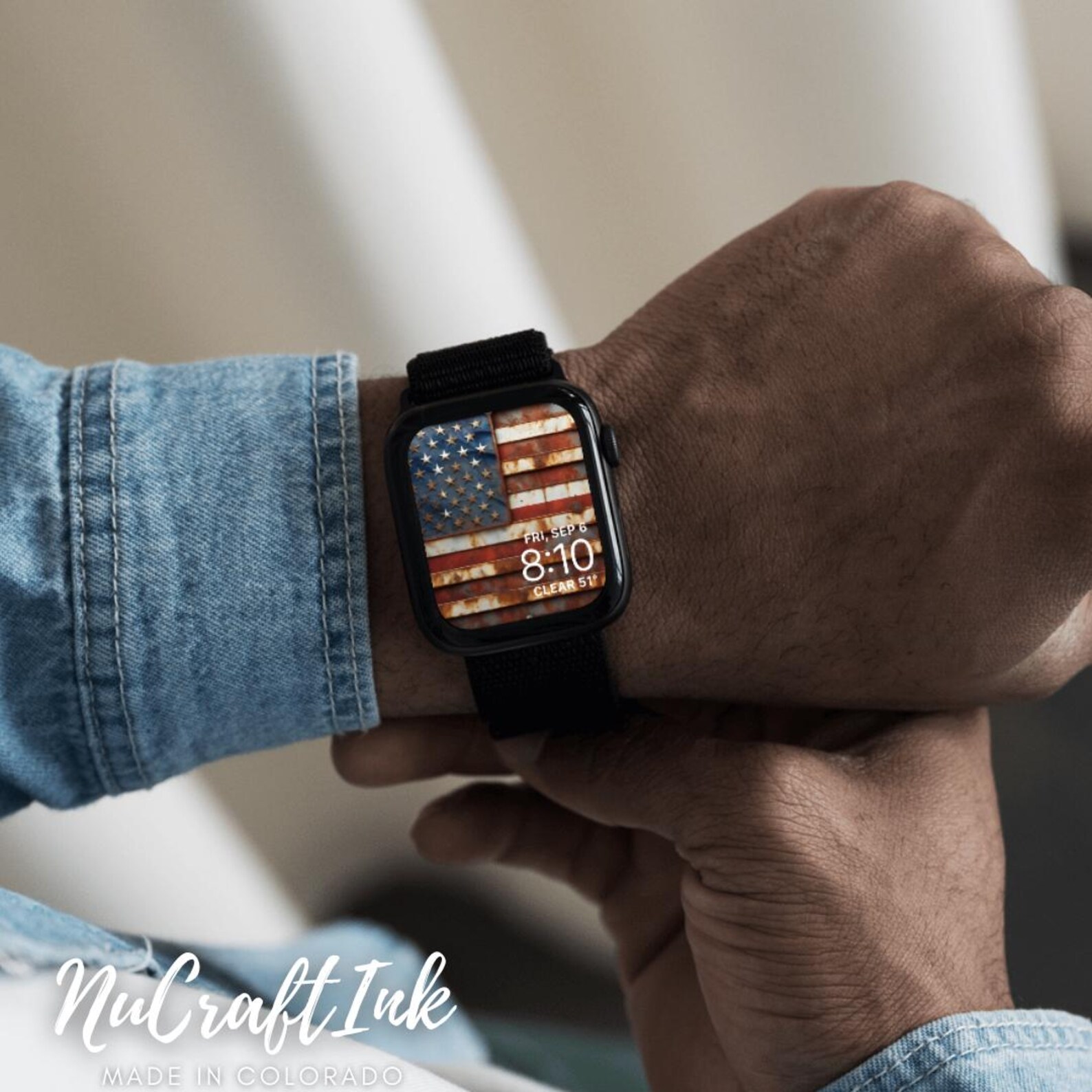 Rustic Apple Watch Rustic American Flag Apple Watch Face: Patriotic Wallpaper (digital ...
