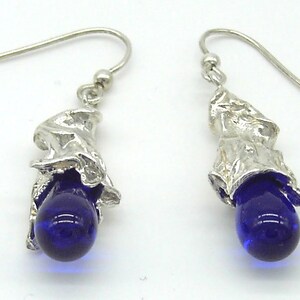 BLUE BALLERINA EARRINGS