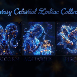 Zodiac Signs fantasy collection, Astrological clipart, Celestial Horoscope, Fantasy Horoscope Digital Graphics, Galaxy Celestial Star Signs, Zodiac Bundle  zodiac sign, zodiac, horoscope symbol
horoscope, zodiac sign, astrology, aquarius, pisces,