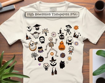 Love Halloween PNG, Cute Love Halloween Sublimation, Halloween Doodles PNG, Cute Love Halloween Sublimation, Halloween Doodles Hearth Png