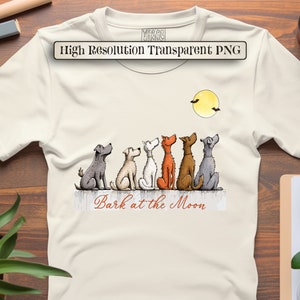 Bark at the Moon Png, Сute Halloween Dogs t-shirt, Dog Lovers Shirt, Funny Dog Halloween Png, Spooky Season Png, Halloween Dogs Shirt png,