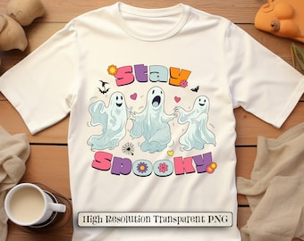 Stay Spooky Ghost PNG: Funny Halloween Design (Digital Download)