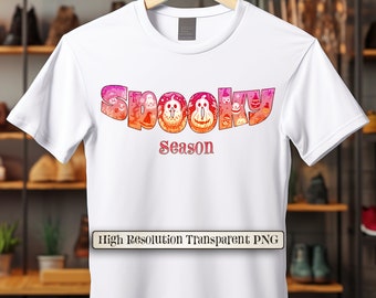 Retro Spooky Season PNG: Halloween T-Shirt Design (Digital Download)