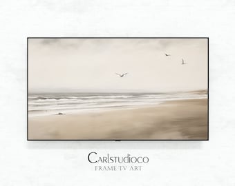 Samsung Frame TV 向け抽象的な海岸風景 (デジタルダウンロード)