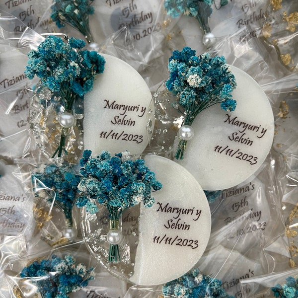 Baptism favors for guests, Baby Shower Favors, Birthday magnet gift, Christening, Wedding Party Favors, Resin Magnet, Epoxy Magnet favors