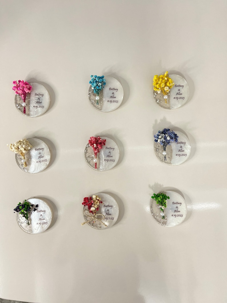 Custom Fridge Wedding Favors, Set, Engagement Gift