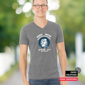 Vote G'kar deep heather v-neck shirt