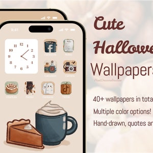 Cute Spooky iPhone & Android Wallpapers Bundle