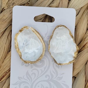 Mini Oyster Shell Earrings