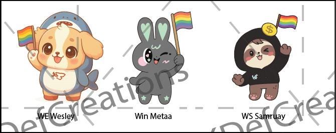 GMMTV Ship Mascot Pride Magnets - Etsy