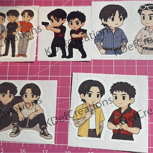 The Heart Killers Chibi Character Stickers
