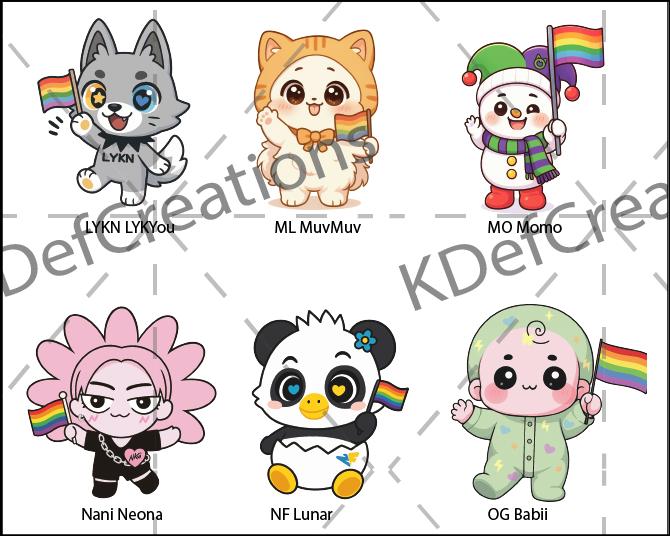 GMMTV Ship Mascot Pride Magnets - Etsy