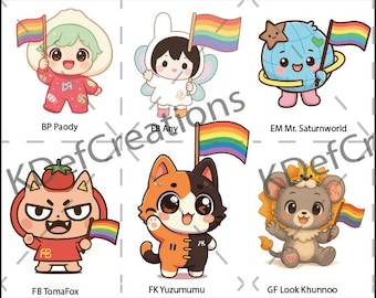 GMMTV Ship Mascot Pride Stickers