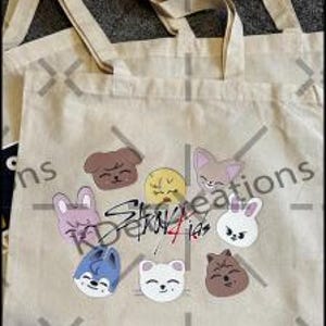スキズ　SKZOO トートバッグ ジニレット（Jiniret） Stray Kids Hyunjin Tote Bag SKZOO Jiniret Bag - Etsy