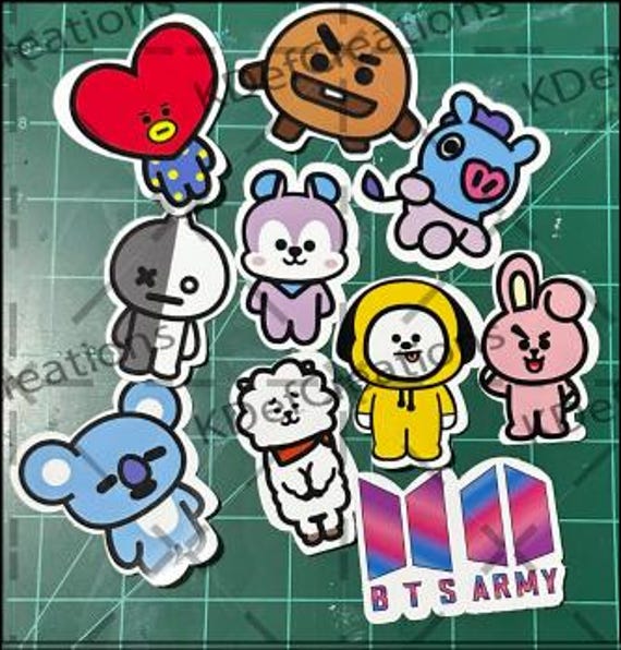 BTS BT21 ステッカー - Etsy 日本