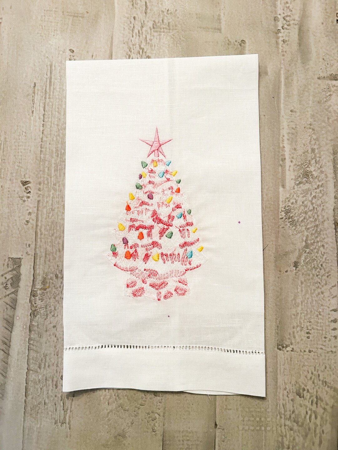 Natale Sprig Linen Towel