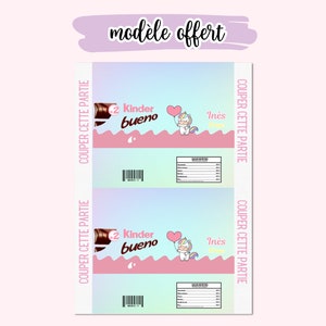 Complete model to create kinder bueno packaging, template template on Canva, 1100 logos and 90 barcodes for download image 3