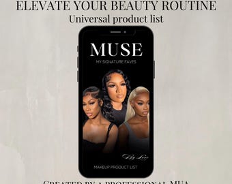 MAKEUP ESSENTIALS - Top rated product makeup list from a professional MUA