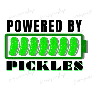Powered By Pickles PNG, Pickles Powered BY, Green Pickles, PNG Download, Digital Download,