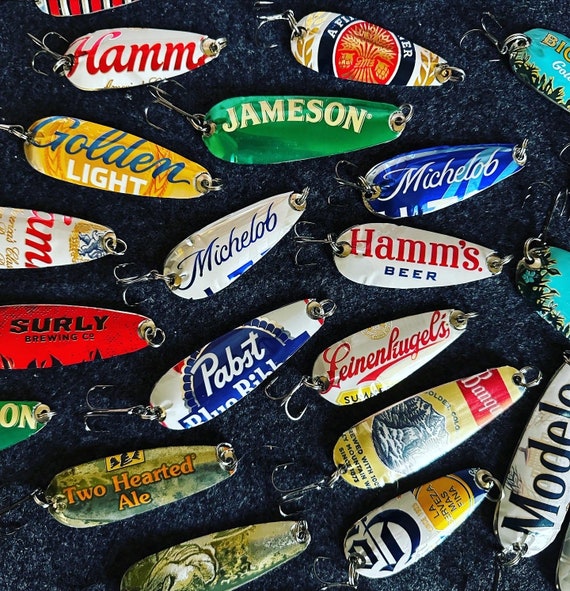 Beer Can Fishing Lures / Christmas Fishing Ornaments / Fathers Day