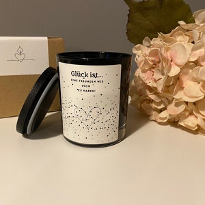 Happiness is a friend like you, personalizable, friendship candle, gift, mom, black, girlfriend, saying candle, birthday, best friend