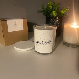 Lucky light, friendship candle, candle with saying, handmade, gift, saying candle, birthday, souvenir, thank you, personalizable