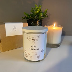 Merry Christmas, candle with saying, merry Christmas, handmade, gift, decoration, soy wax, Christmas candle, sustainable, saying candle, souvenir